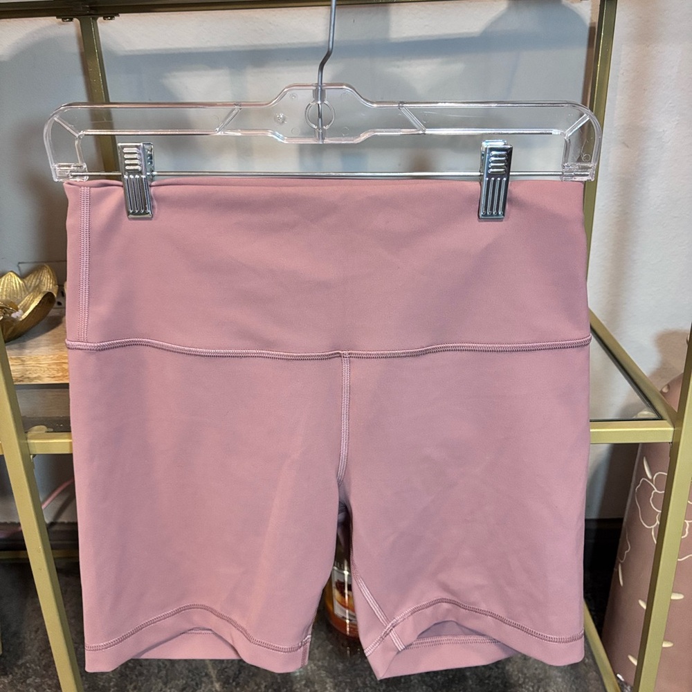 Lulu Lemon Women's Pink Align Biker Shorts 6’’